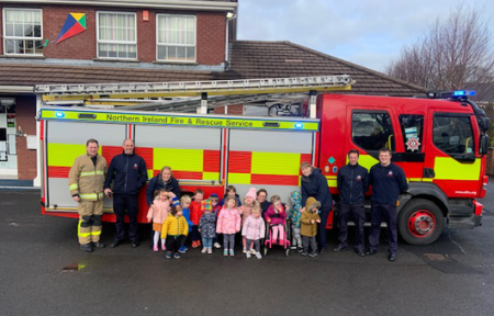 Fire Brigade visit Holly House